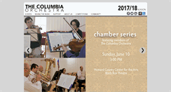 Desktop Screenshot of columbiaorchestra.org